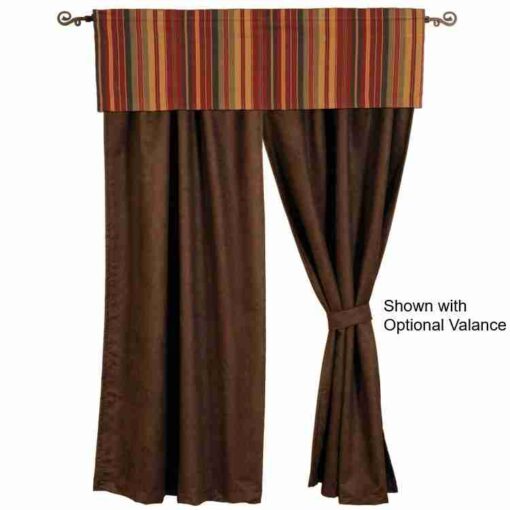 Bandera ii rod pocket drape set by wooded river