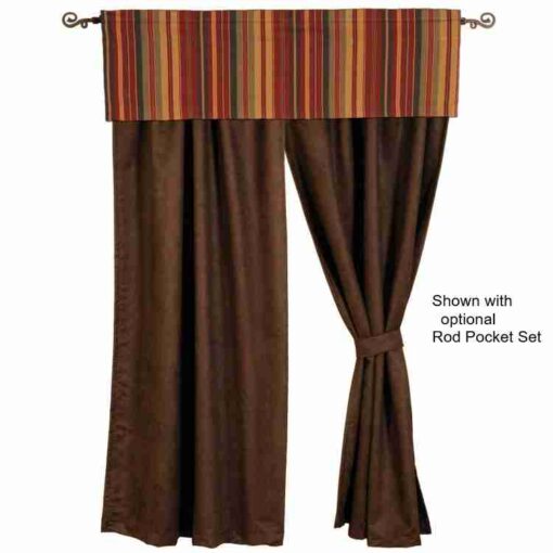 Bandera ii valance by wooded river