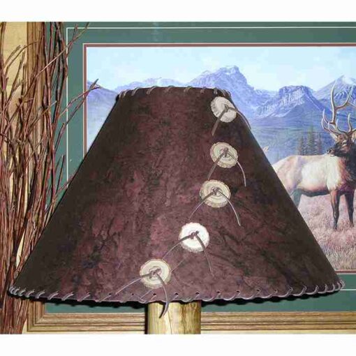 Batik dark brown lamp shade