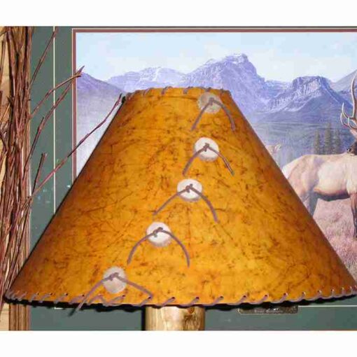 Batik dark gold lamp shade