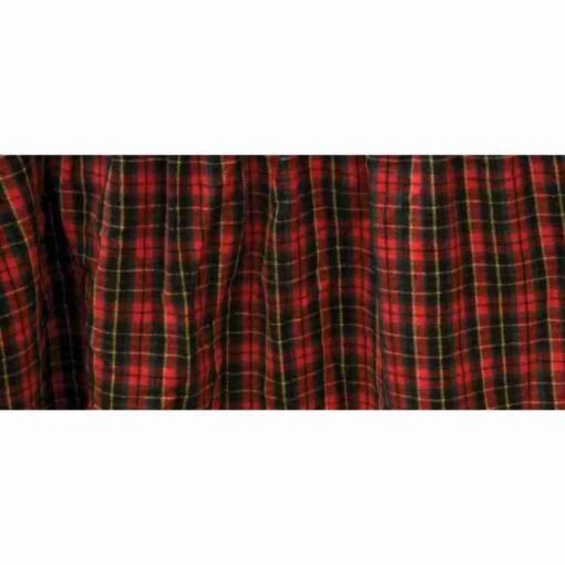 Bear bed skirt by wooded river