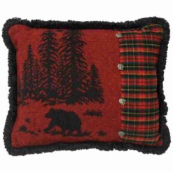 Bear Pillow (16"x20") By Wooded River