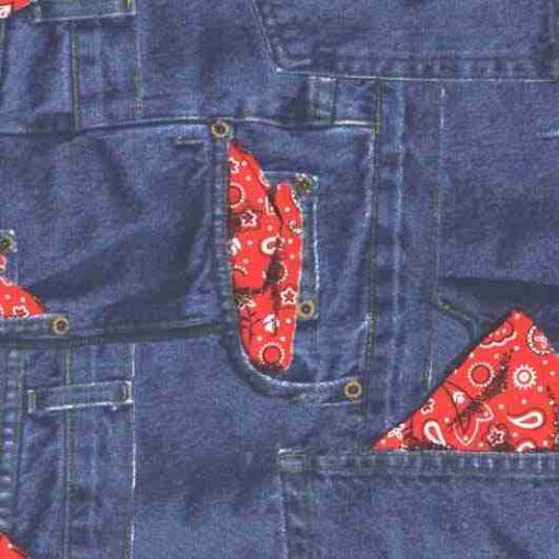 Blue jeans fabric