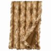 Brandy Fox Faux Fur Throw Blanket By Wooded River