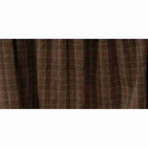 Cabin bear bed skirt by wooded river
