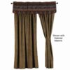 Cabin Bear Rod Pocket Drape Set by Wooded River