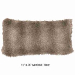 Cape grey fox faux fur throw blanket by wooded river 10