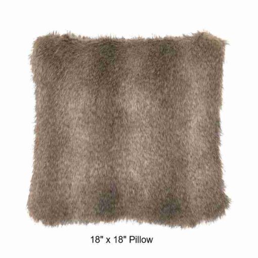 Cape grey fox faux fur throw blanket by wooded river - image 2