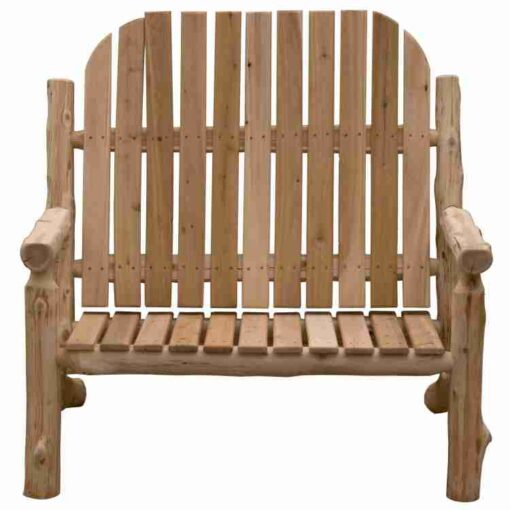 Cedar voyageur double log adirondack chair - image 2