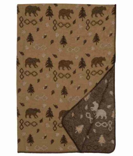 Chactaw throw blanket by wooded river 3