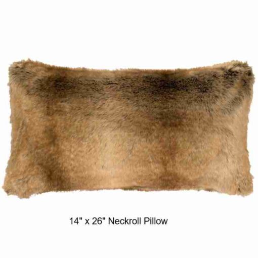 Chinchilla faux fur throw blanket by wooded river - image 3