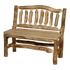 Colorado Aspen Bench w/ Back