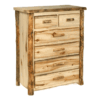 Colorado Aspen Chest - 6 Drawer Split Top