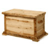 Mountain Woods Log Furniture- Aspen Log Junior Ottoman