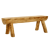 Colorado Aspen Half-Log Bench