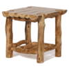 Colorado Aspen Half-Log End Table