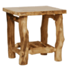 COLORADO ASPEN NIGHTSTAND - LOG SHELF