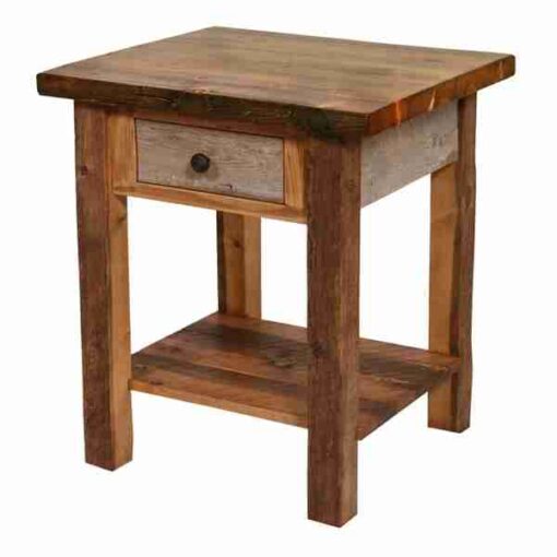 Colorado natural barnwood nightstand - 1 drawer
