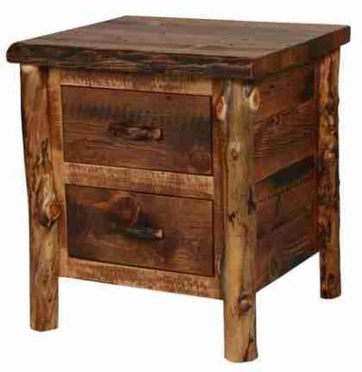 Colorado natural barnwood nightstand 1 drawer 19
