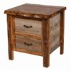 Colorado Natural Barnwood Nightstand - 2 Drawer