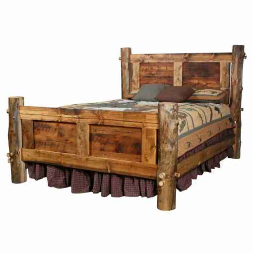 Colorado reclaimed wood and aspen bed