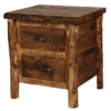 Colorado Reclaimed Wood & Aspen Nightstand - 2 Drawer