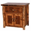 Colorado Reclaimed Wood & Aspen Nightstand - Large Enclosed