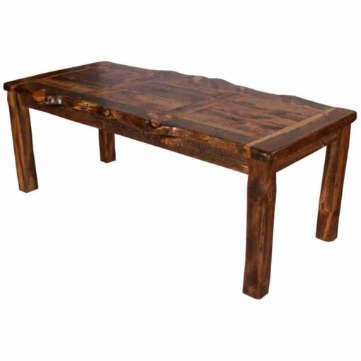 Colorado reclaimed wood & pine wild edge dining table