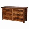 COLORADO RECLAIMED WOOD DRESSER - 6 DRAWER