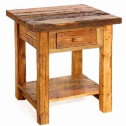 Colorado Reclaimed Wood Nightstand - 1 Drawer