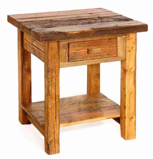 Colorado reclaimed wood nightstand - 1 drawer