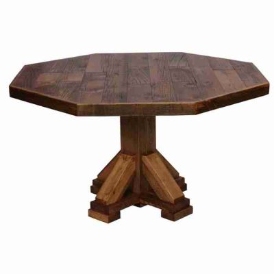Colorado reclaimed wood octagon dining table 16