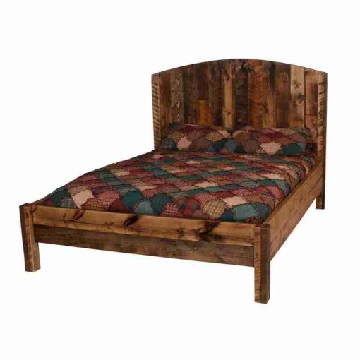 Colorado reclaimed wood prairie platform bed