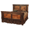 Colorado Rustic Walnut & Barnwood Bed