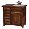 Colorado Rustic Walnut & Barnwood Vanity - 36", 48" OR 60"