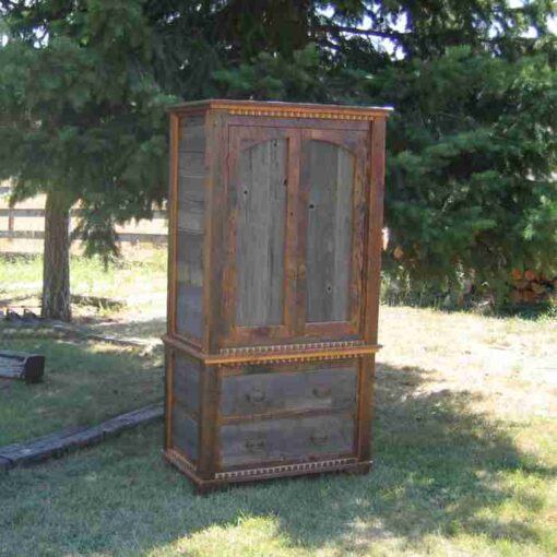 Country roads barnwood armoire