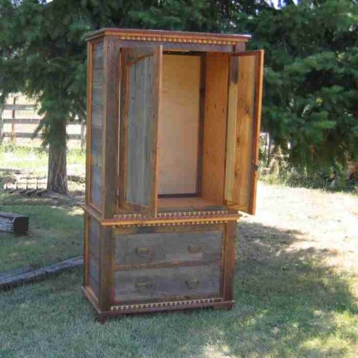Country roads barnwood armoire - image 2
