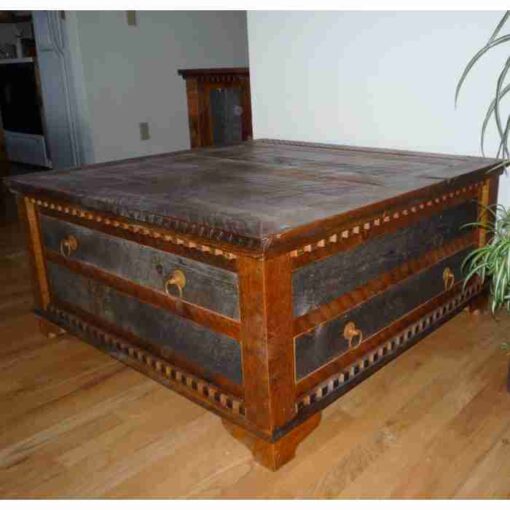 Country roads barnwood coffee table
