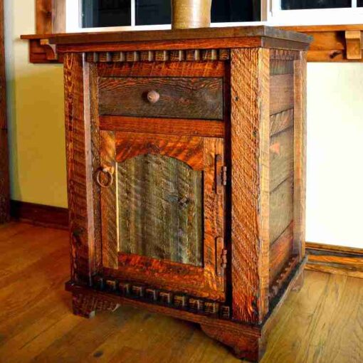 Country roads barnwood nightstand - image 2