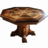 Country Roads Barnwood Octagonal Dining With Optional Game Table