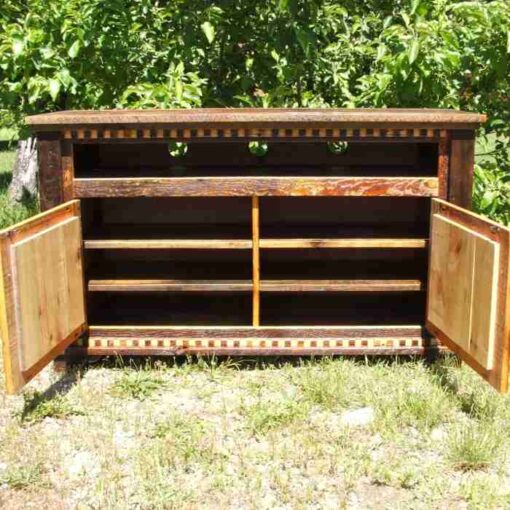 Country roads barnwood widescreen entertainment center - image 2