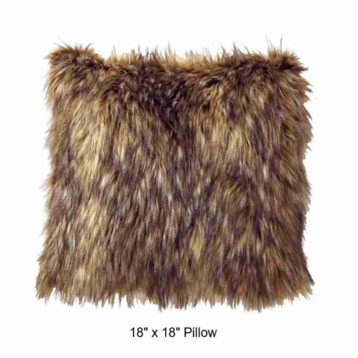 Coyote faux fur throw blanket by wooded river - image 2