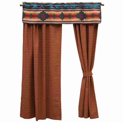 Crystal creek valance by wooded river