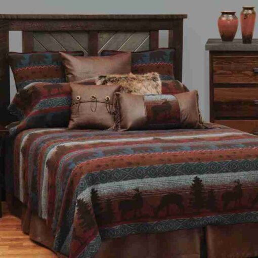 Deer meadow ii bedding set (deluxe) by wooded river