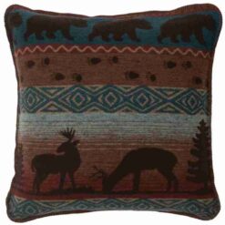 Deer Meadow II Eurosham by Wooded River