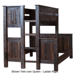 Fireside barnwood bunk bed t f or xl t q 30