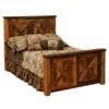 Fireside Lodge Reclaimed Barnwood "Barn Door" Style Bed
