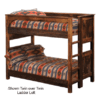 Fireside Lodge Barnwood Bunk Bed T/T, F/F, Q/Q