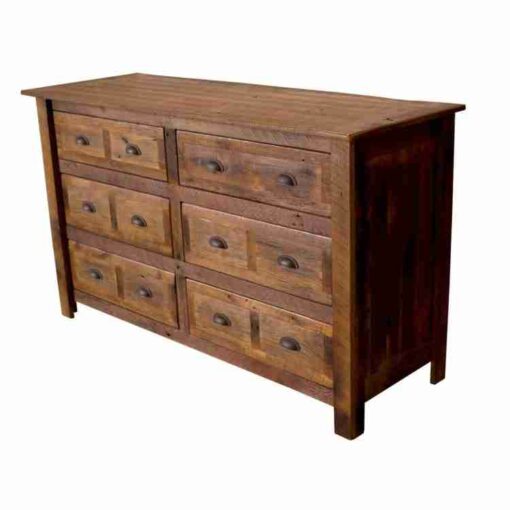 Fireside lodge barnwood dresser - 6 drawer