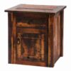 Fireside Lodge Barnwood Enclosed End Table